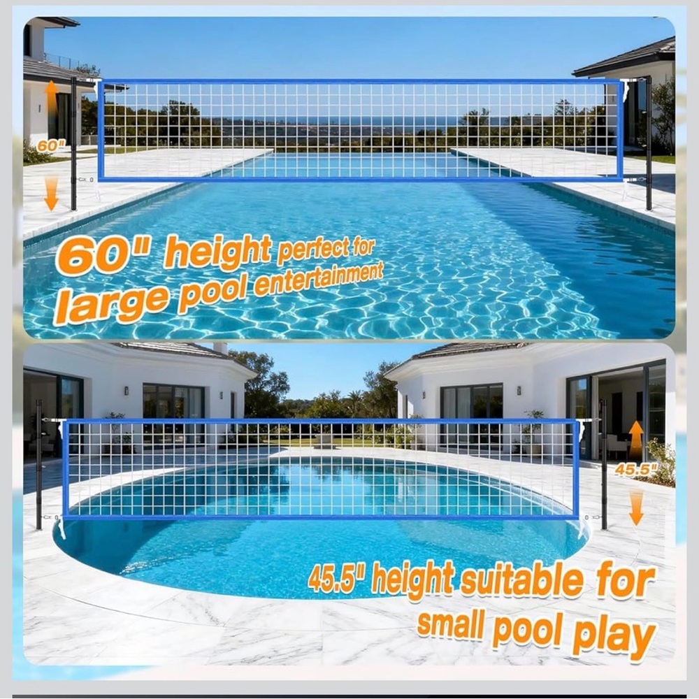 Pool Volleyball Net Set - Picture 5 of 6